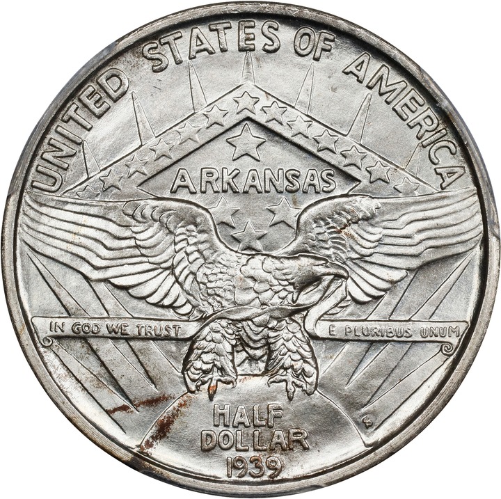 1939-S 50c Arkansas MS66 thumbnail 6