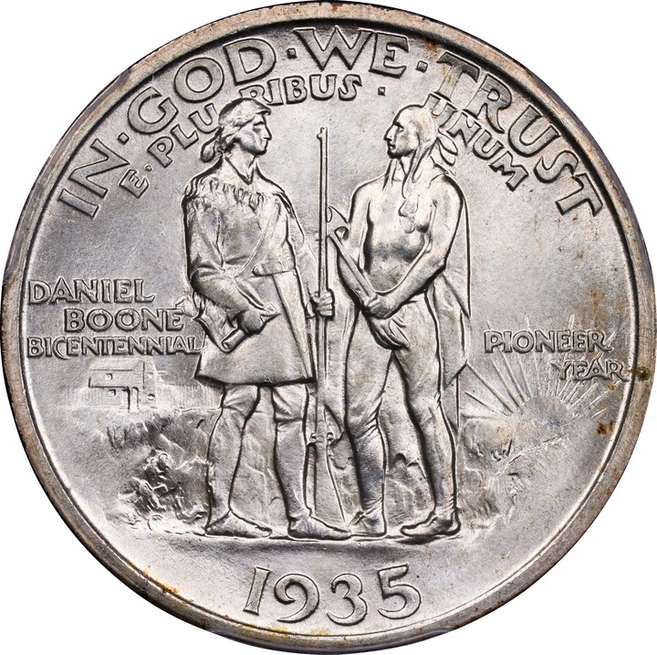 1935 50c Boone MS66 thumbnail 6