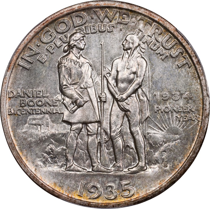 1935/34-S 50c Boone MS66 thumbnail 4