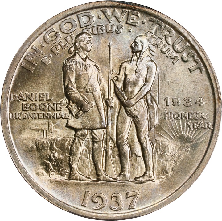 1937 50c Boone MS66 thumbnail 4