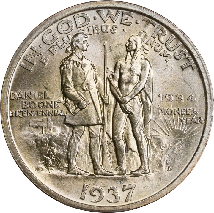 1937-D 50c Boone MS66 thumbnail 4