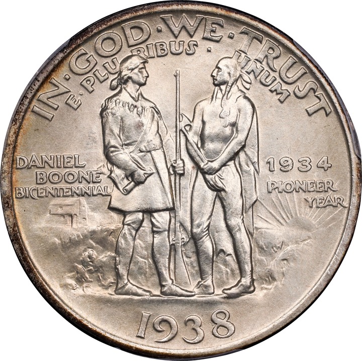 1938 50c Boone MS66 thumbnail 4