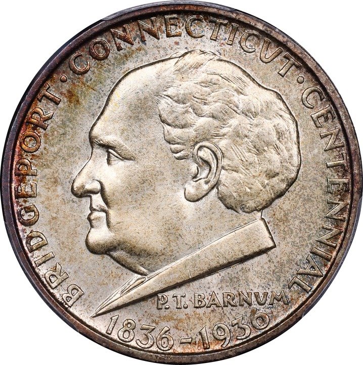 Image for 1936 50c Bridgeport MS68