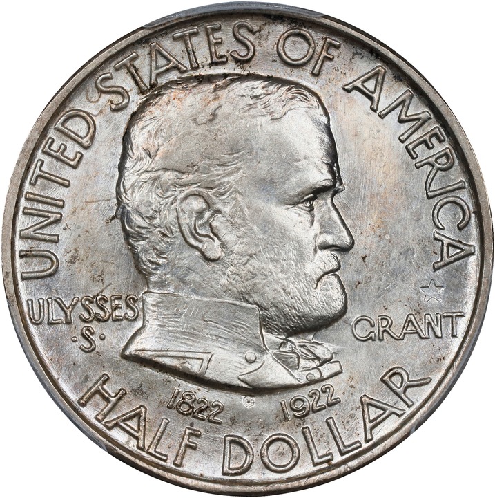 Image for 1922 50c Grant Memorial, with Star MS65 CAC
