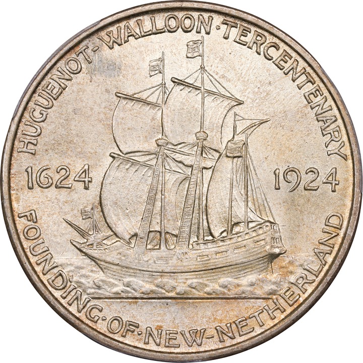 1924 50c Huguenot-Walloon MS66 thumbnail 2