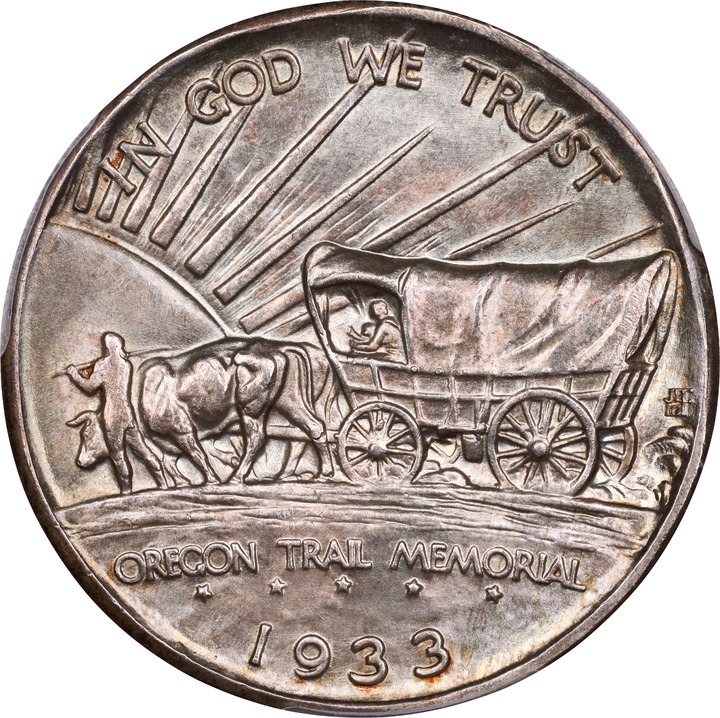 1933-D 50c Oregon Trail MS65 CAC thumbnail 6