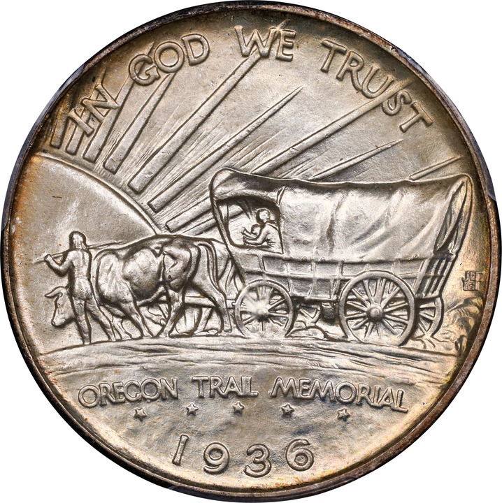 1936 50c Oregon Trail MS67 thumbnail 4