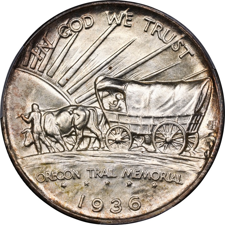 1936-S 50c Oregon Trail MS66 thumbnail 4