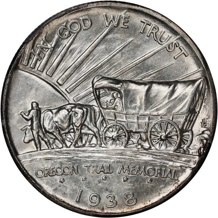 1938 50c Oregon Trail MS66 thumbnail 4