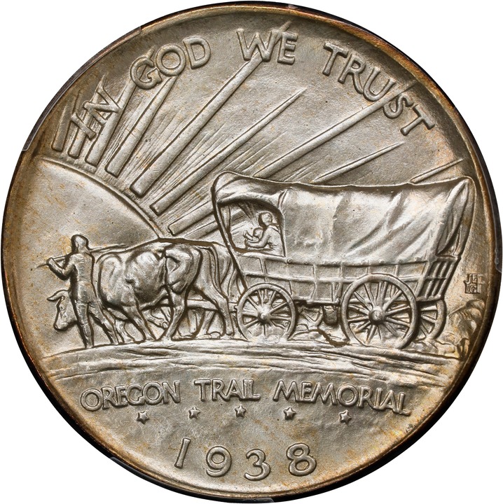 1938 50c Oregon Trail MS66 thumbnail 2