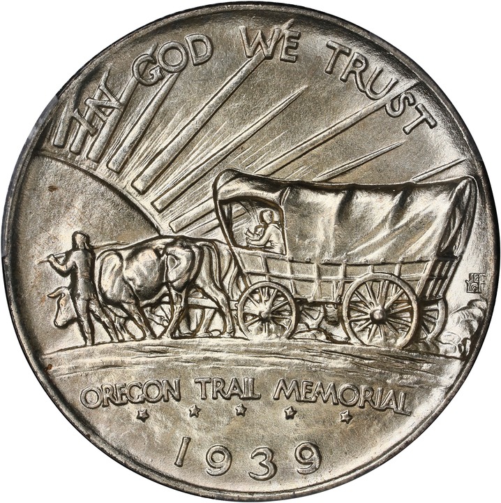 1939 50c Oregon Trail MS66 CAC thumbnail 4