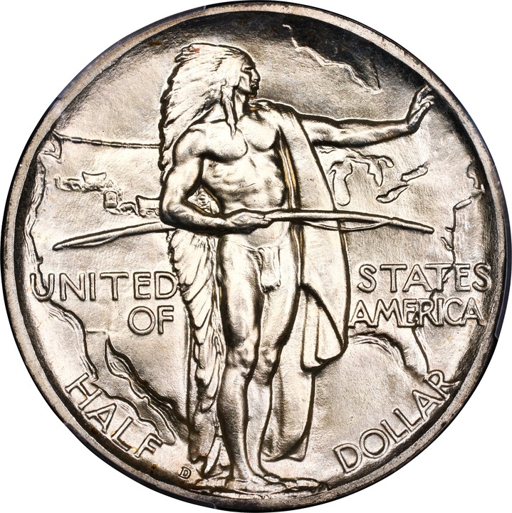 1939-D 50c Oregon Trail MS67 CAC thumbnail 5