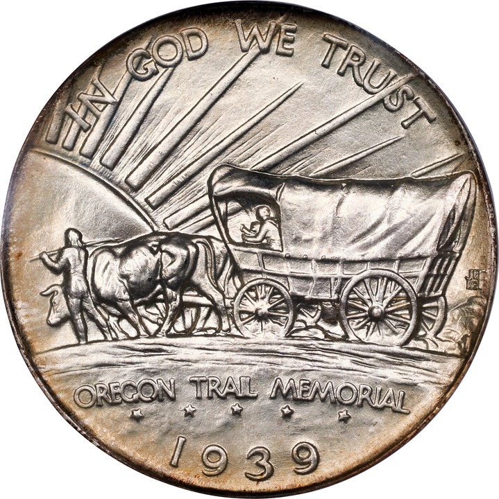 1939-D 50c Oregon Trail MS66 thumbnail 4