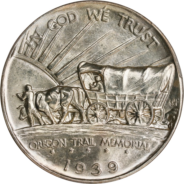 1939-D 50c Oregon Trail MS66 thumbnail 2
