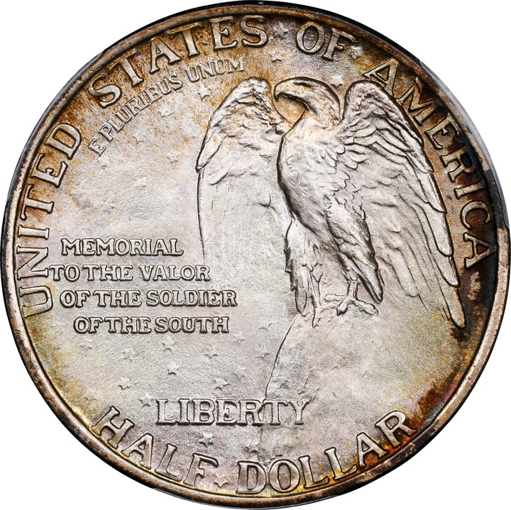 1925 50c Stone Mountain MS67 CAC thumbnail 2
