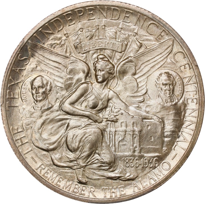 1935 50c Texas MS66 CAC thumbnail 6