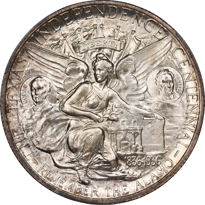 1936 50c Texas MS67 CAC thumbnail 4