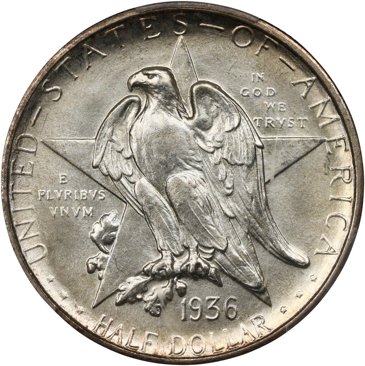 Image for 1936-S 50c Texas MS66