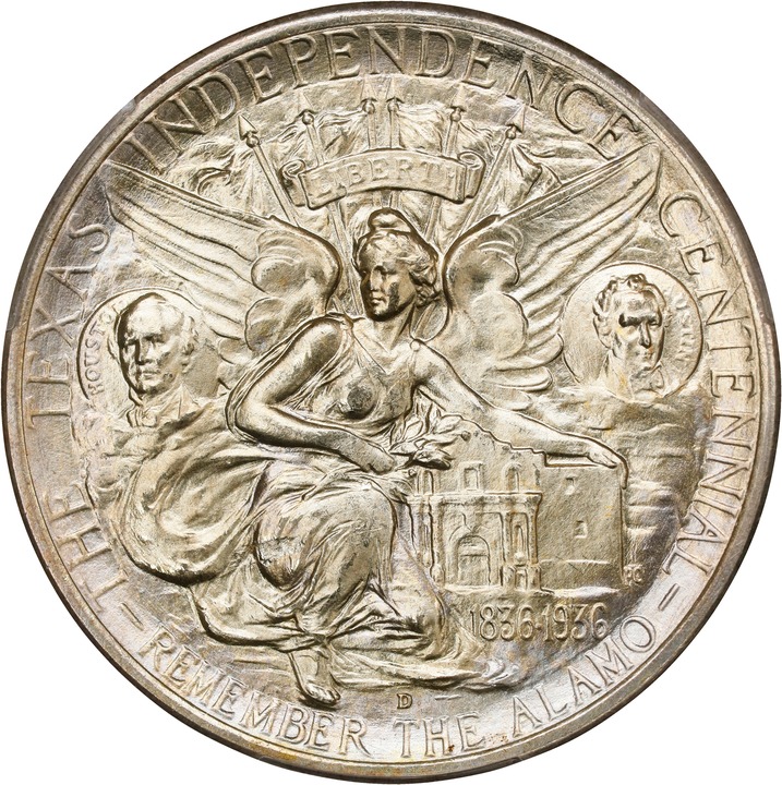 1937-D 50c Texas MS67 CAC thumbnail 4