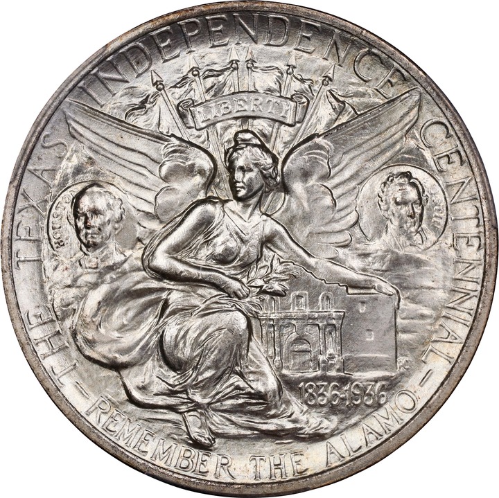 1938 50c Texas MS66 thumbnail 4