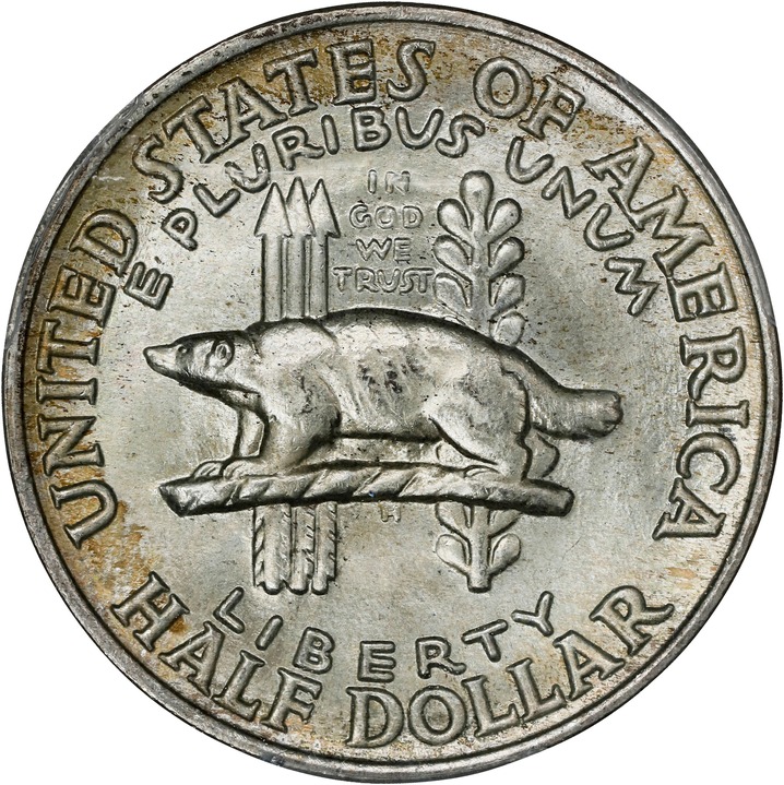 1936 50c Wisconsin MS67 CAC thumbnail 4