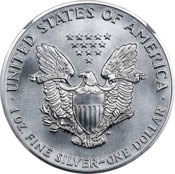 1989 $1  Silver Eagle MS70 thumbnail 2