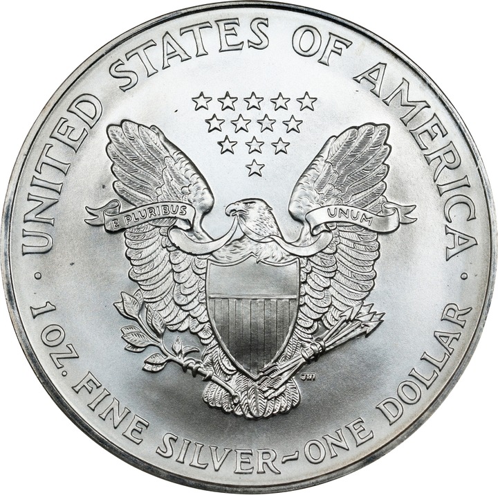 1996 $1  Silver Eagle MS70 thumbnail 2