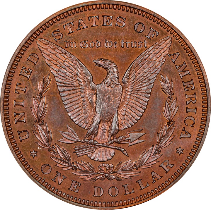 1878 P$1 Copper, J-1550b PR RB thumbnail 2