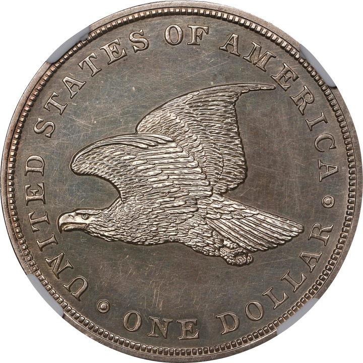 1839 PS$1 Gobrecht, Restrike, Silver, J-104 PR66 thumbnail 6