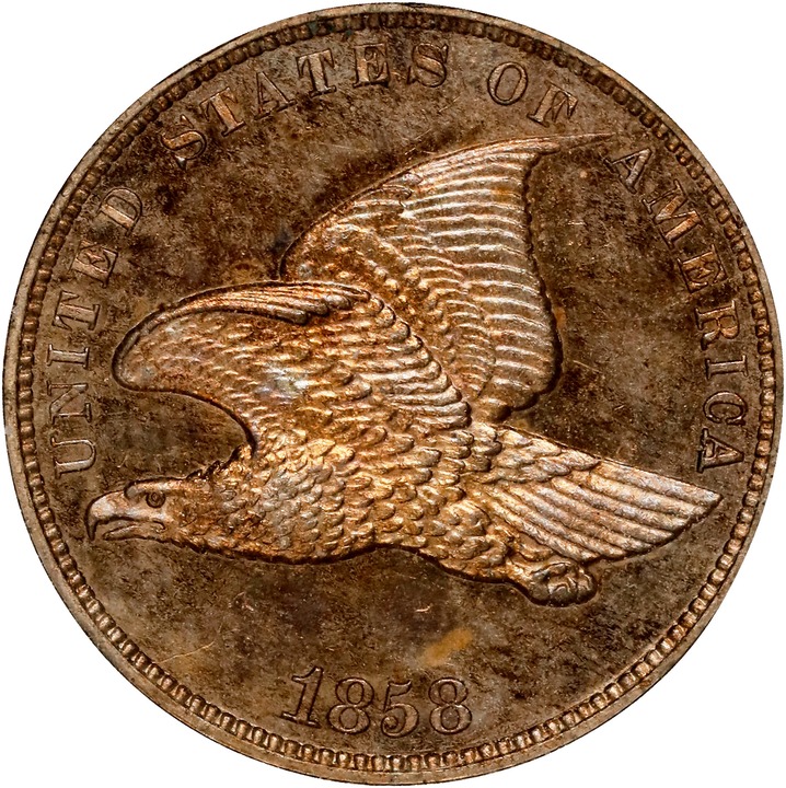 Image for 1858 P1c Copper-Nickel, J-193 PR64 CAC