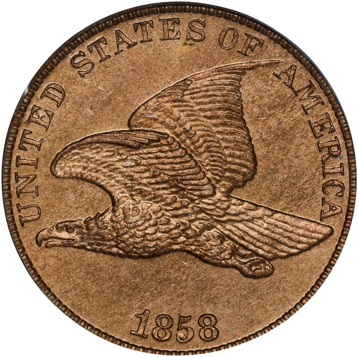 Image for 1858 P1c Copper-Nickel, J-198 PR65