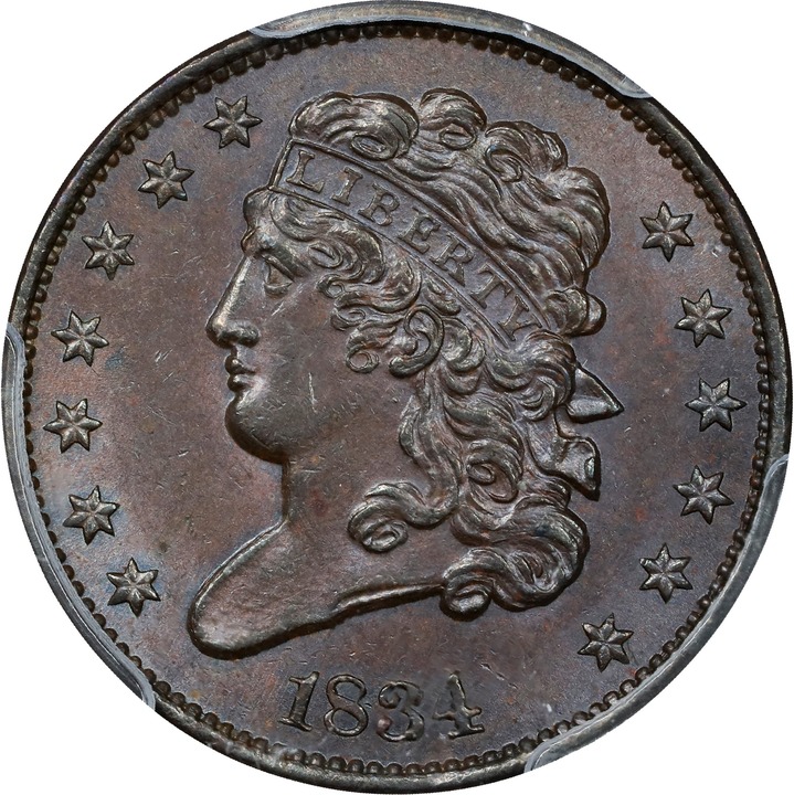 1834 1/2c C-1 MS BN thumbnail 5