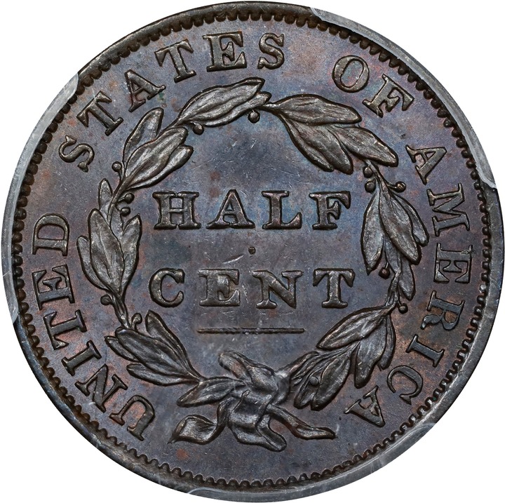 1834 1/2c MS BN MS63 BN thumbnail 2