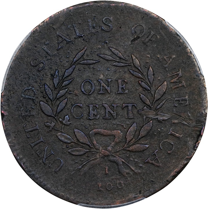 1793 1c Wreath, Lettered Edge, S-11c  MS BN thumbnail 8