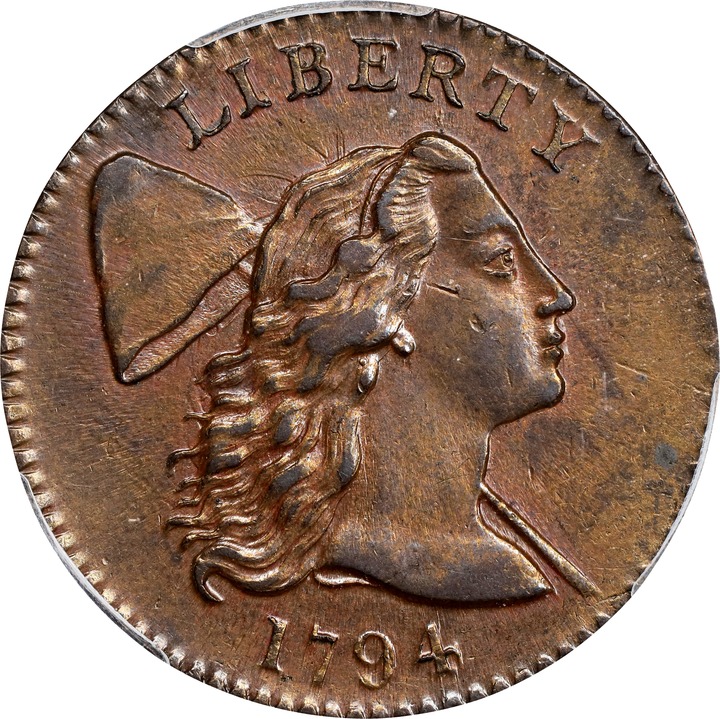 1794 1c Head of 1794, S-22  MS BN thumbnail 4