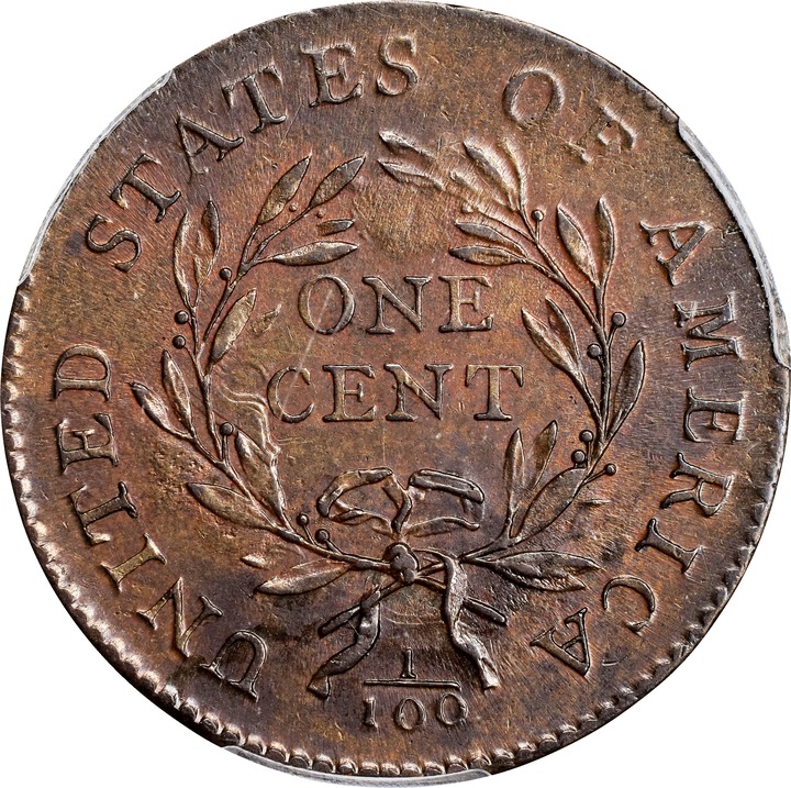 1794 1c Head of 1794, S-22  MS BN thumbnail 9