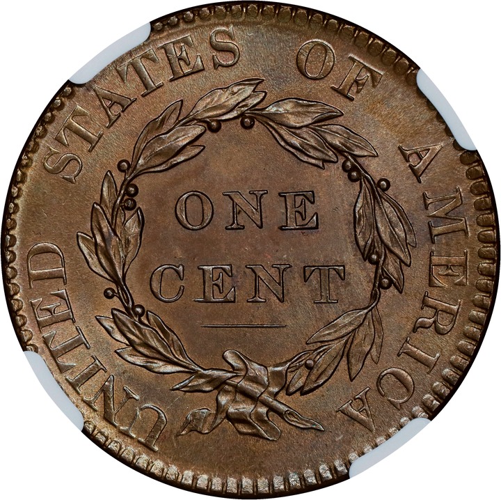 1820 1c Large Date, N-13 MS BN MS65 BN thumbnail 6