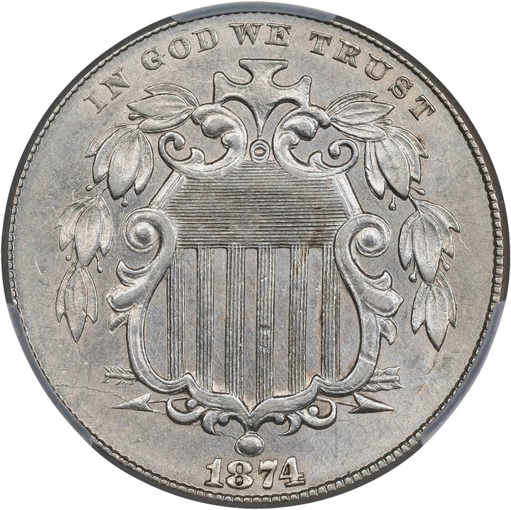 Image for 1874 5c Doubled Die Obverse, FS-101 VG10 CAC