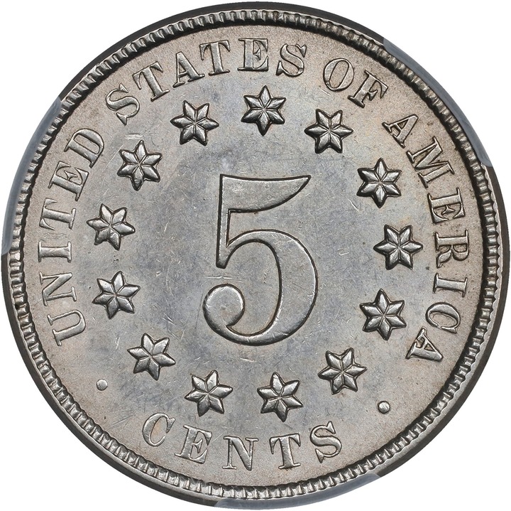 1874 5c Doubled Die Obverse, FS-101 VG10 CAC thumbnail 2