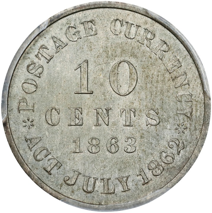 1863 P10c Billon, J-326a PR63 thumbnail 2