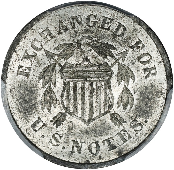 1863 P10c Tin, J-329 PR64 thumbnail 23