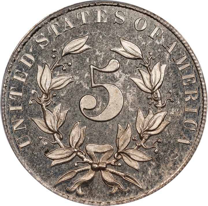 1866 P5c Nickel, J-464 PR thumbnail 3