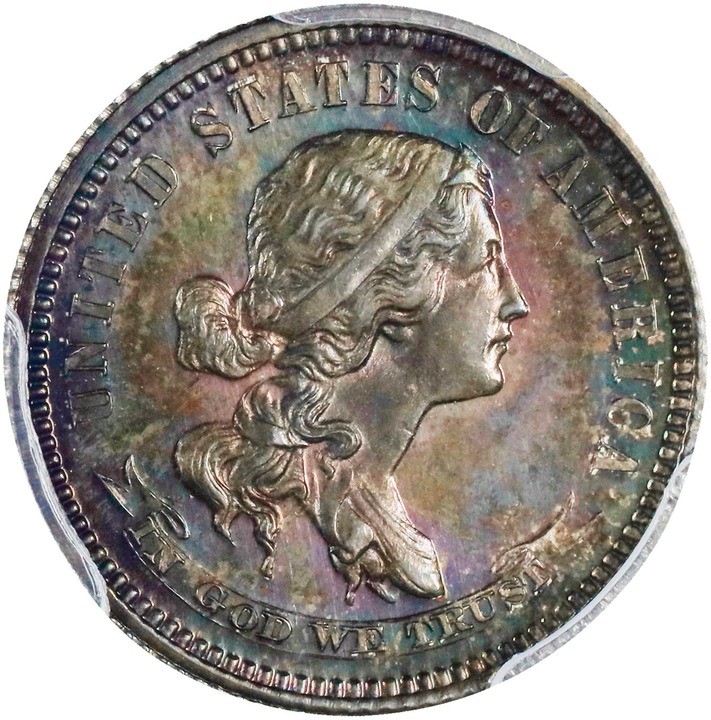 1870 P10c Silver, J-867 PR thumbnail 2