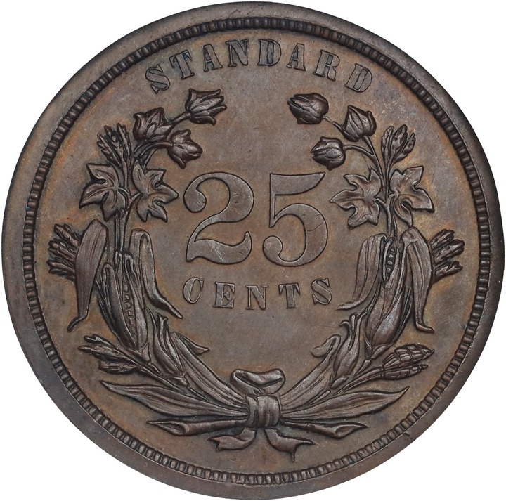 1871 P25c Copper, J-1097 PR BN thumbnail 3