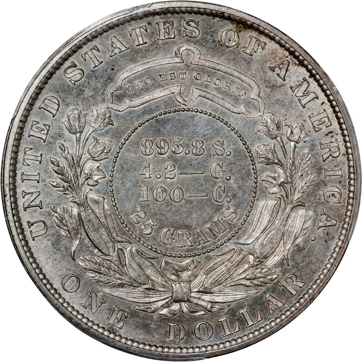 1879 P$1 Metric Dollar, Silver, J-1618 PR thumbnail 6