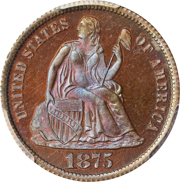Image for 1875 P10c Copper, J-1390 PR RD