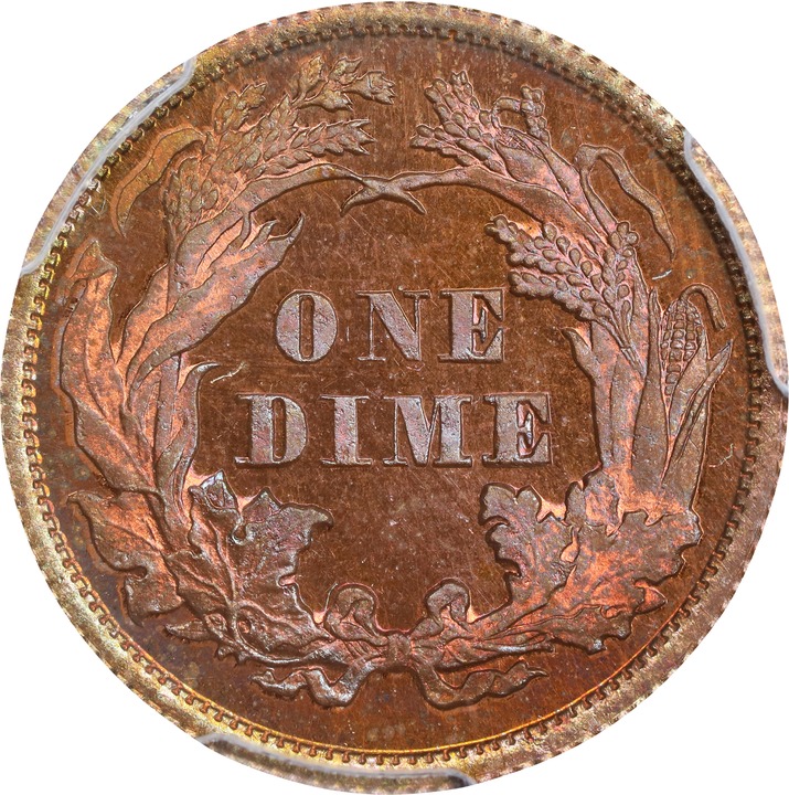 1875 P10c Copper, J-1390 PR RD thumbnail 2