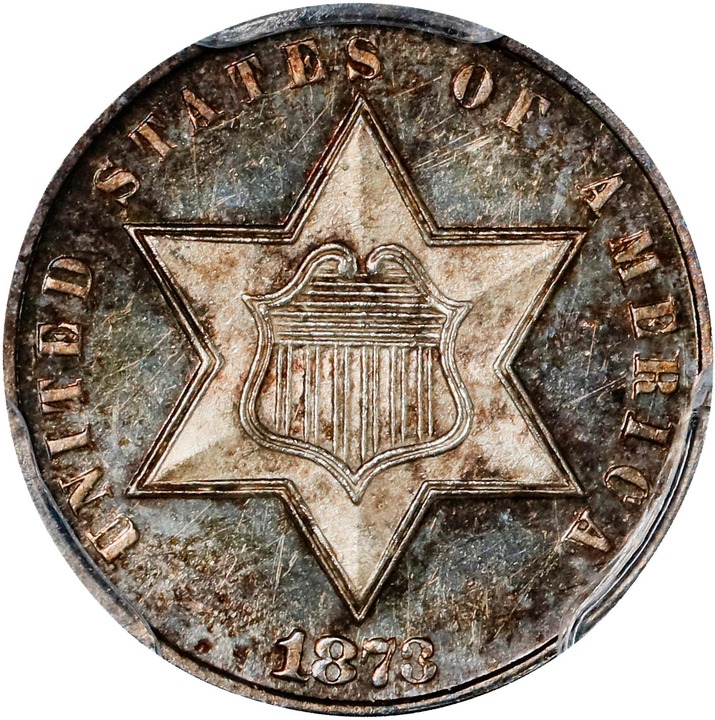 3-Cent Silver 3cS Type 3, 1859-1873 PR CAM [Type] PR65 CAM thumbnail 5