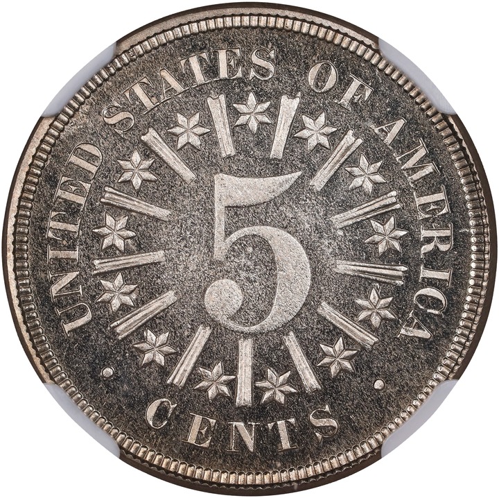 1866 5c Rays PR CAM PR66 CAM thumbnail 2