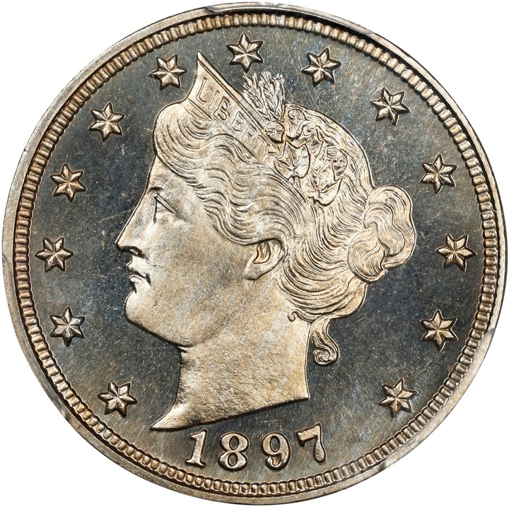 1897 5c PR CAM PR67 CAM CAC thumbnail 5